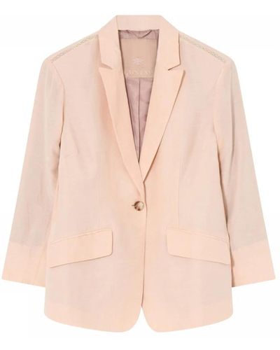 GUSTAV Creme tan blazer 2019 klassischer stil - Pink