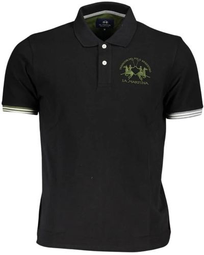 La Martina Polo Shirts - Black