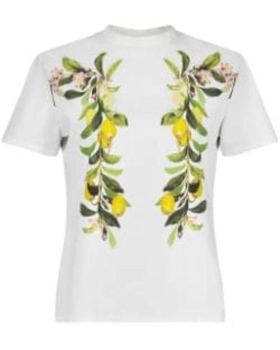 Giambattista Valli T-shirt con stampa floreale - Bianco