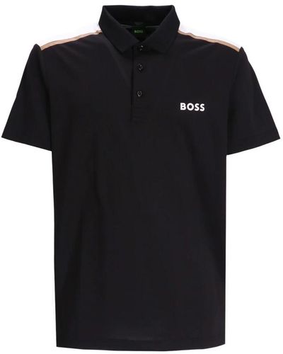 BOSS Klassisches polo shirt für männer - Schwarz