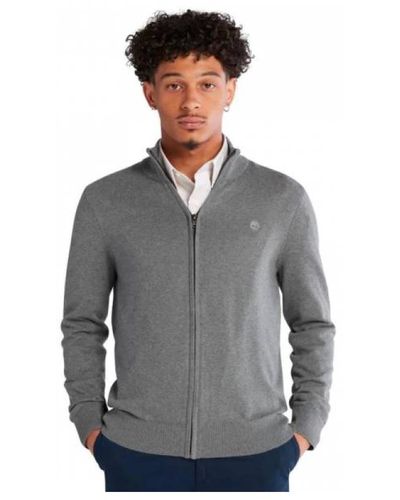 Timberland Baumwoll-zip-sweater - Grau