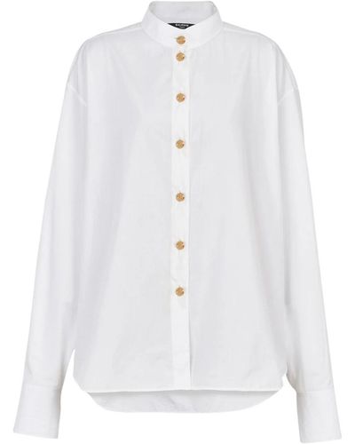 Balmain Blouses & shirts > shirts - Blanc