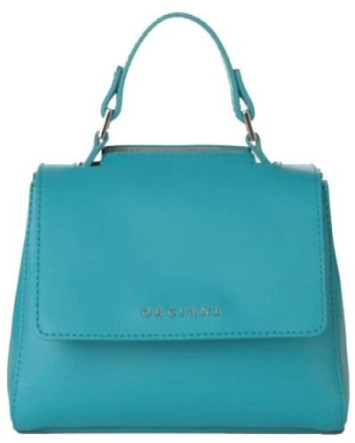 Orciani Borsa a tracolla in pelle marrone - Blu