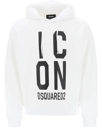 DSquared² Casual sweatshirt für täglichen komfort - Weiß