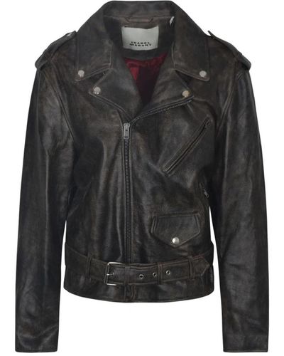 Isabel Marant Leather Jackets - Black