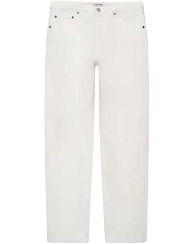 FRAME Off straight jeans - Weiß