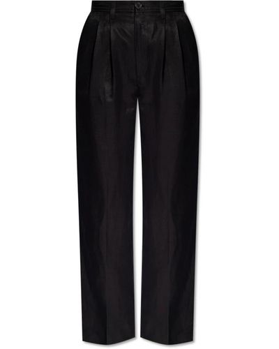 Anine Bing Trousers > straight trousers - Noir