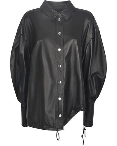The Attico Jackets > leather jackets - Gris