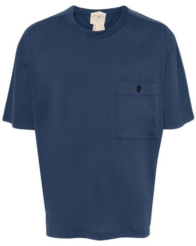 C.P. Company Blaues baumwoll-jersey-crew-neck-t-shirt