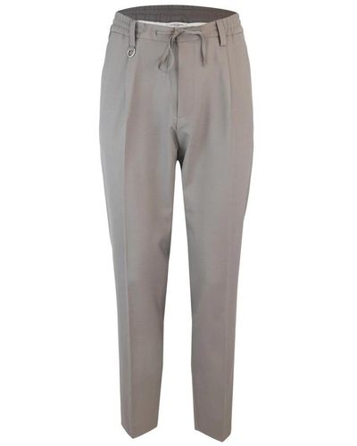 Paolo Pecora Slim-Fit Trousers - Grey