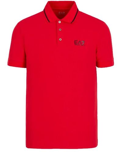 EA7 Polo shirts - Rot