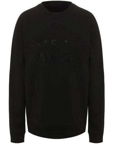 Marc Jacobs The Rhinestone Logo Sweatshirt - Black