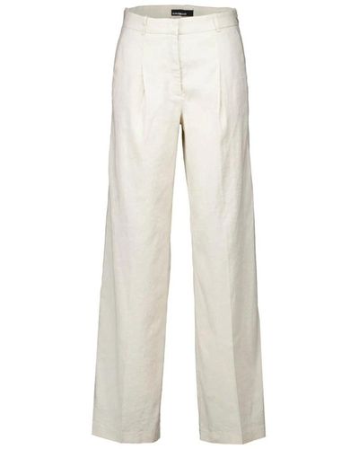 Cambio Straight Trousers - Natural
