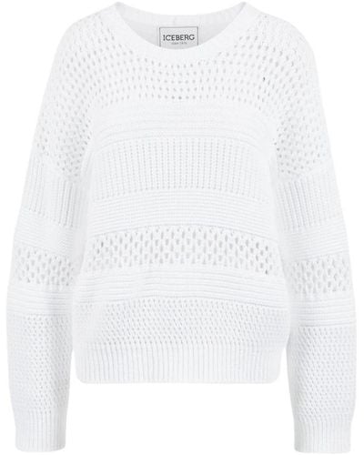 Iceberg Knitwear > round-neck knitwear - Blanc