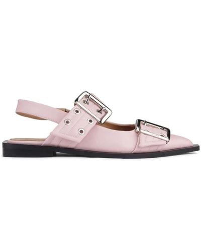Ganni Flat sandals - Pink