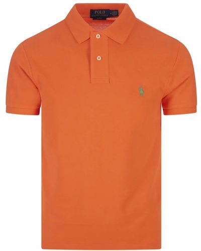 Ralph Lauren S poloshirt mit pony-logo - Orange