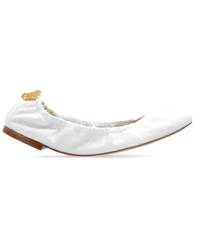 Sophia Webster Shoes > flats > ballerinas - Blanc