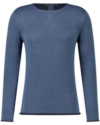 Hannes Roether Knitwear > round-neck knitwear - Bleu