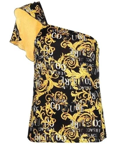 Versace Sleeveless Tops - Yellow