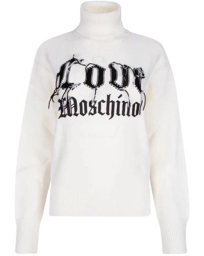 Love Moschino Turtlenecks - White