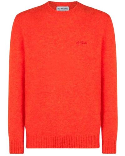 Mc2 Saint Barth Round-Neck Knitwear - Red