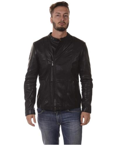 Armani Jeans Leather jackets - Schwarz