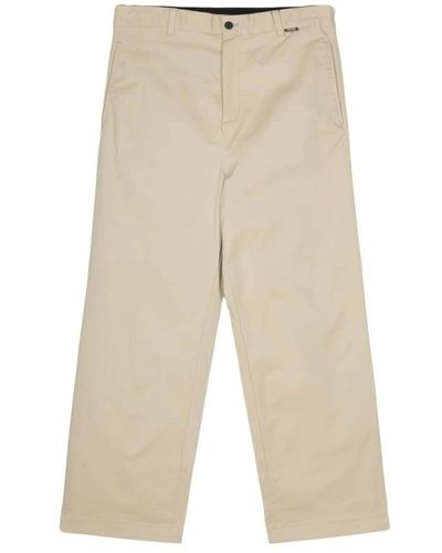 Calvin Klein Cropped Trousers - Natural