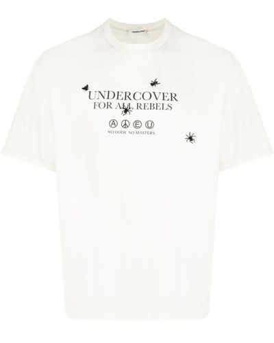 Undercover Offwhite t-shirt mit halbem ärmel - Weiß