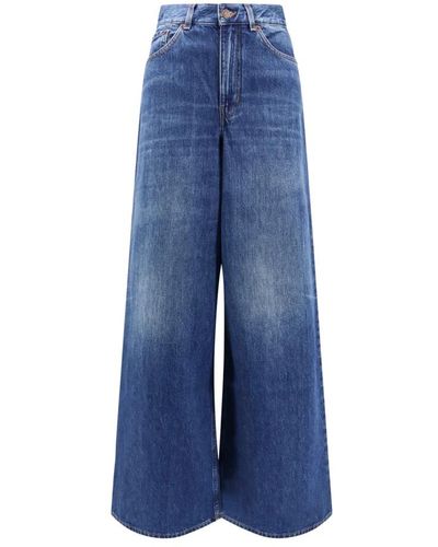 Chloé Weite bein hohe taille jeans - Blau