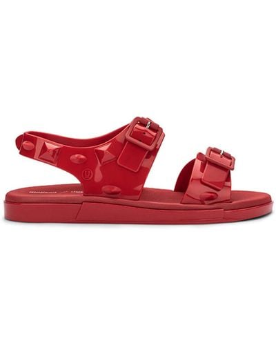 Melissa Flat Sandals - Red