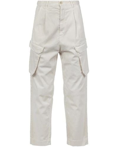 Semicouture Trousers > tapered trousers - Gris