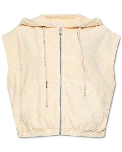 Palm Angels Vest with monogram - Giallo