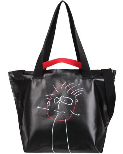 Plan C Bags > tote bags - Noir