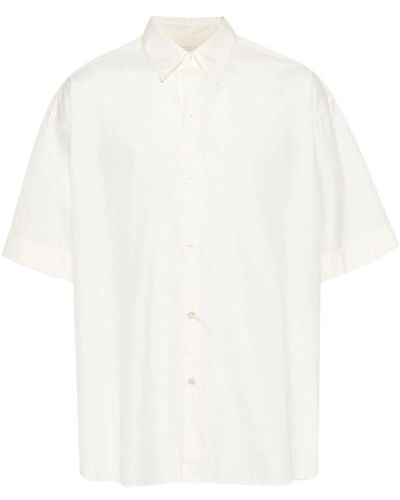 Studio Nicholson Short Sleeve Shirts - White