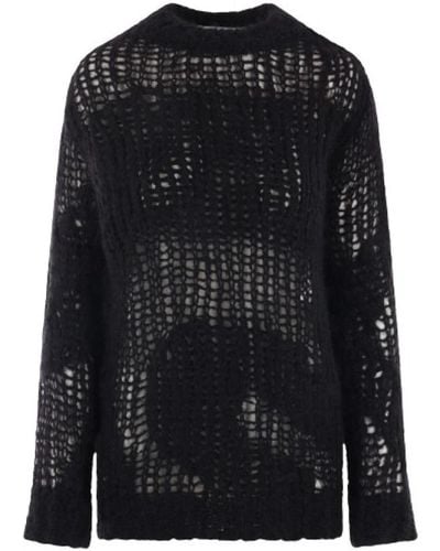 Acne Studios Round-Neck Knitwear - Black