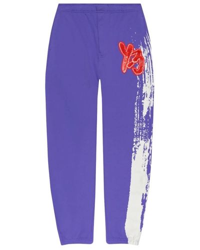 Y-3 Pantaloni della tuta con logo - Viola