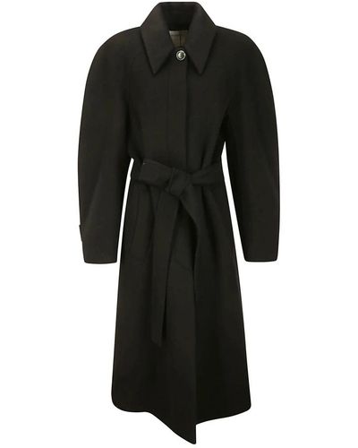 Sportmax Belted Coats - Black