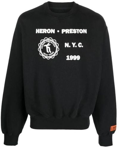 Heron Preston Sweatshirts - Black