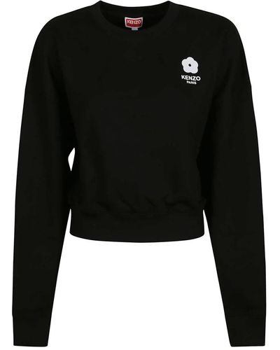 KENZO Cropped sweatshirt - Schwarz