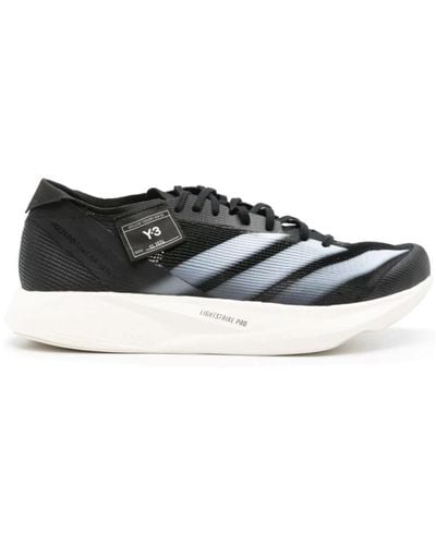 Y-3 And Canvas Sneakers - Black