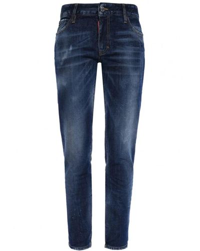 DSquared² Jeans twiggy in vita media - Blu
