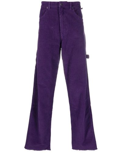 DARKPARK Straight Trousers - Purple