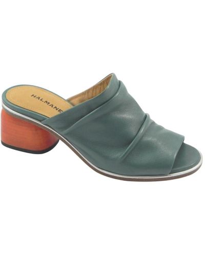Halmanera Shoes > heels > heeled mules - Bleu