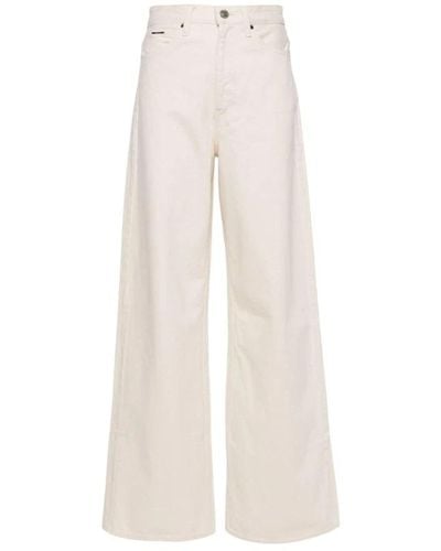 Calvin Klein Wide Pants - White