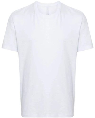 Neil Barrett Weißes slub-textur t-shirt