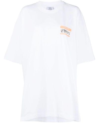 Vetements T-Shirts - Weiß