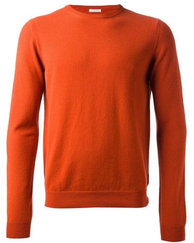 Malo Round-Neck Knitwear - Orange