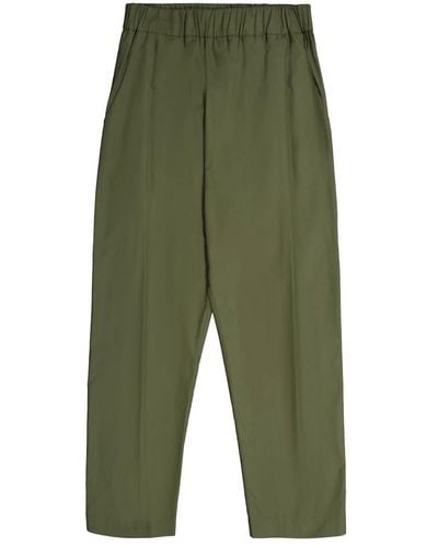 Laneus Pantalone militare verde oversize in cotone
