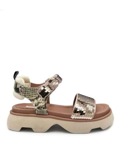 Jeannot Shoes > sandals > flat sandals - Marron