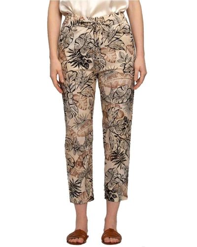 Kocca Cropped Trousers - Natural